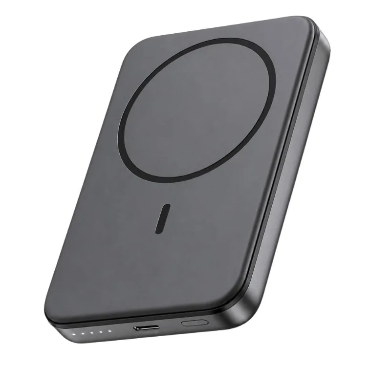 Carregador Wireless 5000 mAh Compacto Universal Preto