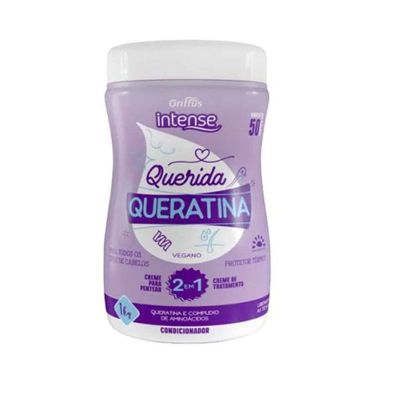 Creme Pentear Tratamento 2 1 Querida Queratina Intense Griff