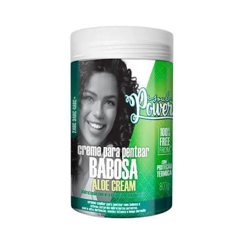 Creme Para Pentear Babosa Aloe Cream Soul Power - 800ml
