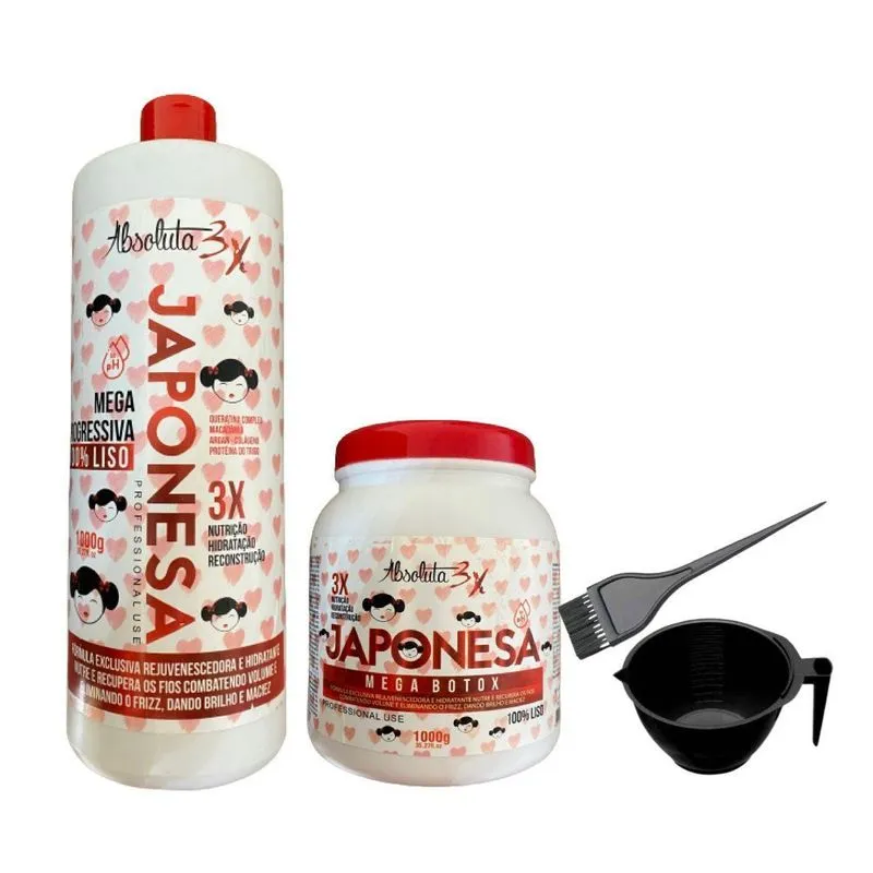 Combo Escova Progressiva 1lt + Botox Japonesa 1kg Absoluta