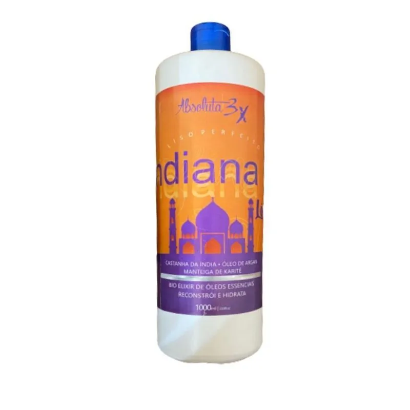Escova Progressiva Indiana Liso Perfeito Absoluta 3x - 1 Lt