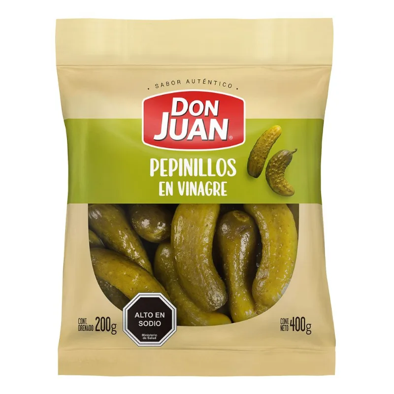 Pepinillos Don Juan en Vinagre 180 g drenado