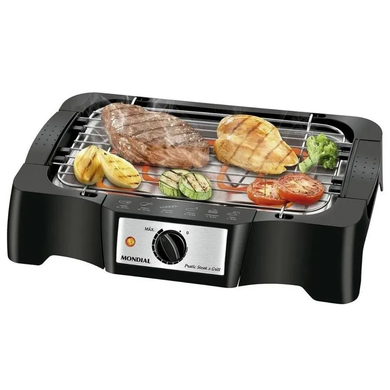 Churrasqueira Elétrica Mondial Premium Preto 127v