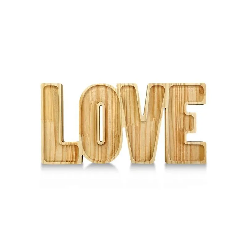 Tábua Love Petisqueira De Madeira - Dia Dos Namorados