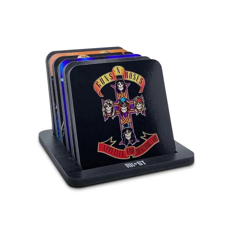 Kit Porta Copos Banda Guns N Roses Rock And Roll - Rockspot