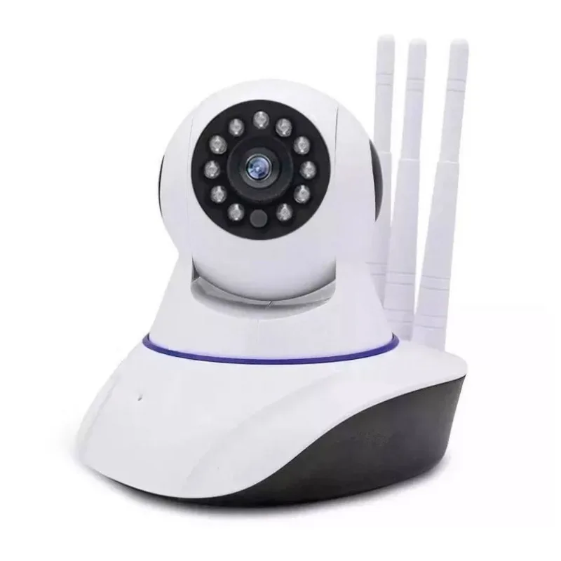 Camera Ip Wifi 3 Antenas App Yoosee Onvif Full Hd 1920x1080p P2p 360º