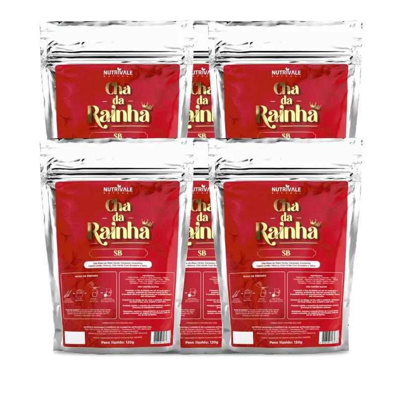 6 Unidades Chá Da Rainha 120g