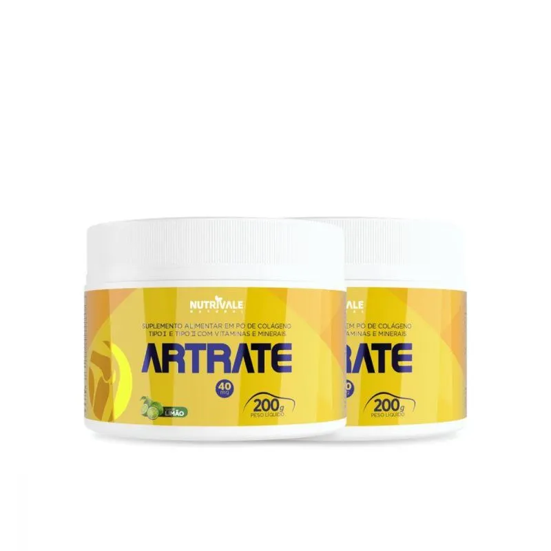 Colageno Tipo 1 E 2 Artrate Em Pó 2 Unidades 200g