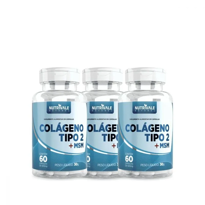 Colágeno Tipo 2 60 Capsulas 500 Mg 3 Un