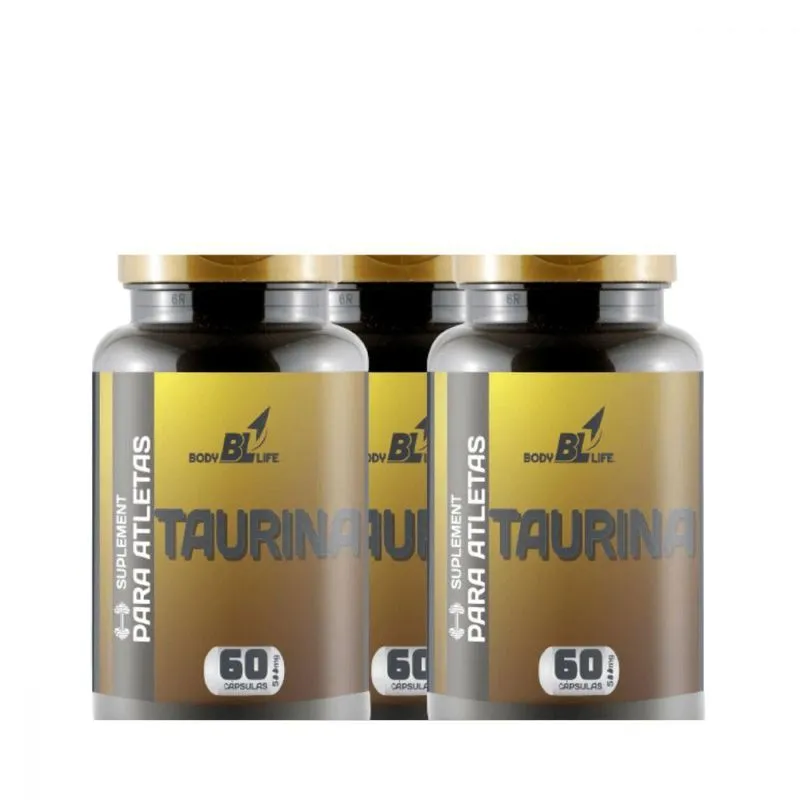 Taurina 60 Capsulas 500 Mg 3 Unidades