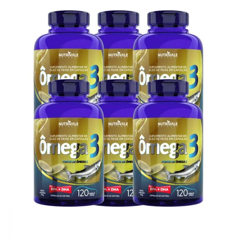 Ômega 3 6 Unidades 120 Capsulas 1450mg Original