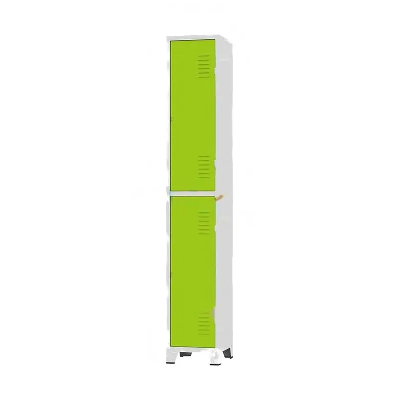 Armário Roupeiro De Aço Para Vestiário 2 Portas Locker Verde