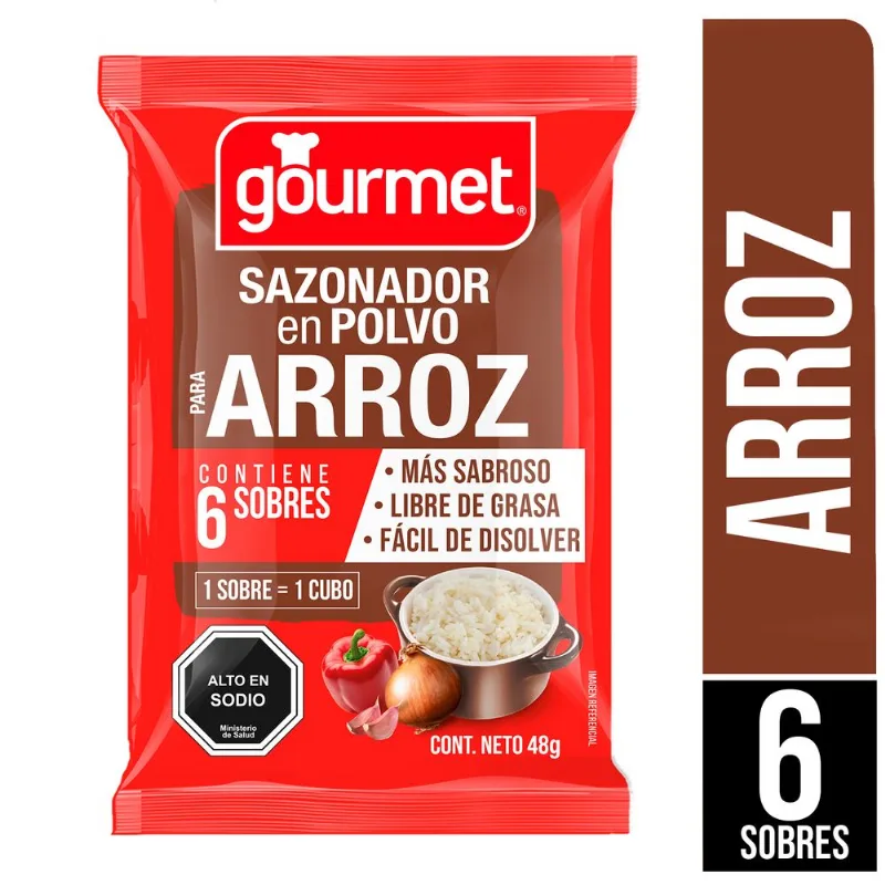 Sazonador Gourmet para Arroz 6 un.