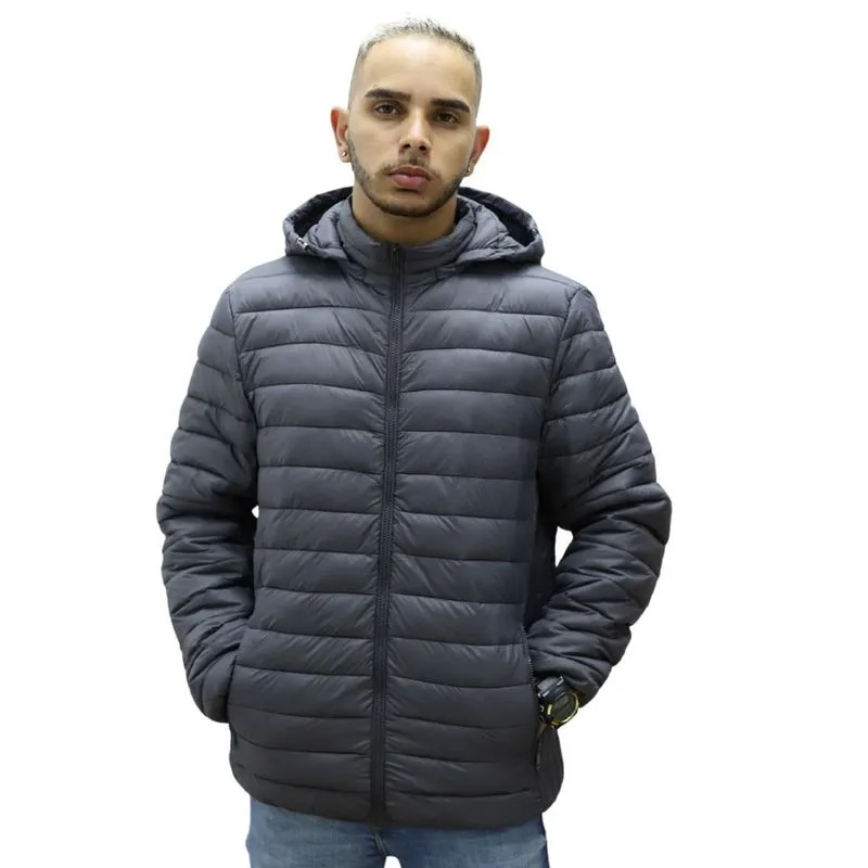 Jaqueta Puffer Masculina Capuz Removível Broken Rules 560125