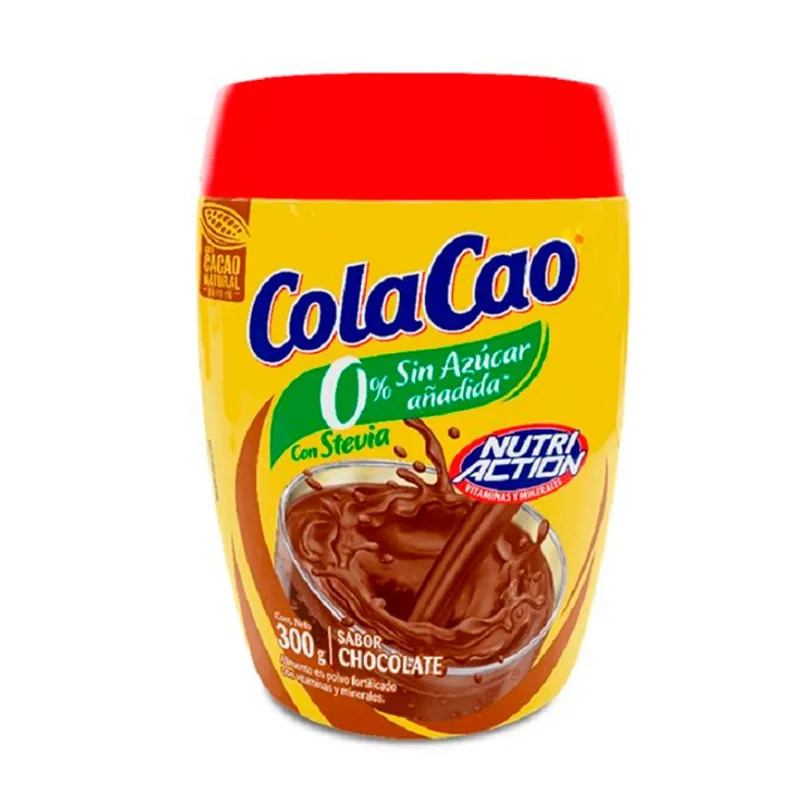 Chocolate Cola Cao Con Stevia Pote 300 Gr.
