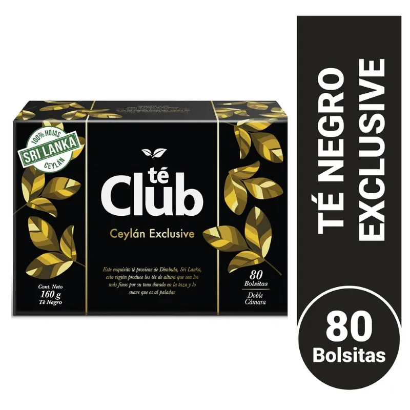 Té Club Exclusive Sobre Envoltura 80 un.