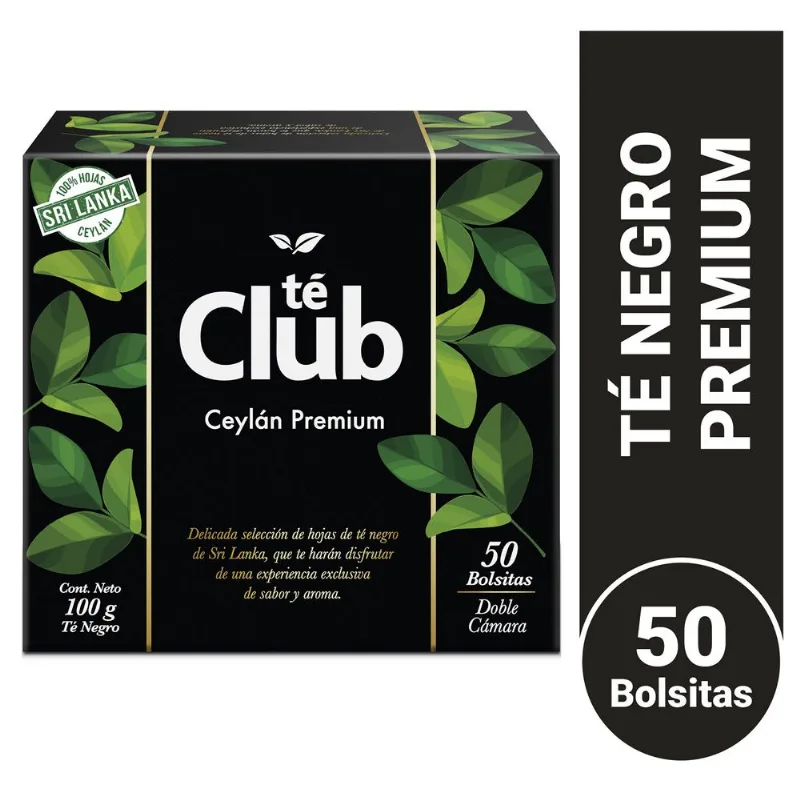 Té Club Premium Sobre Envoltura 50 un.