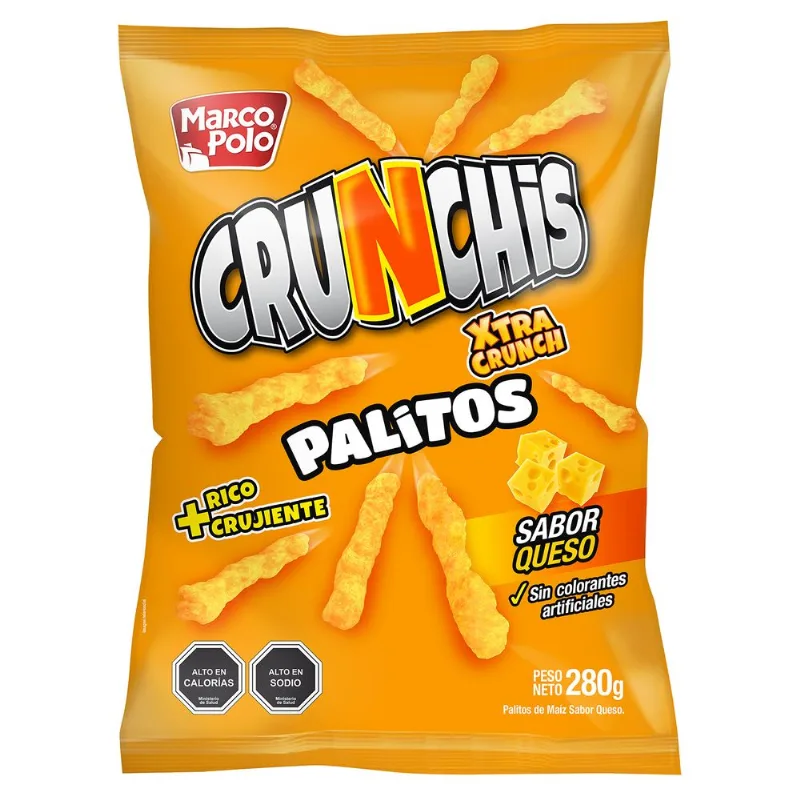 Crunchis Palitos Queso Marco Polo 280 g