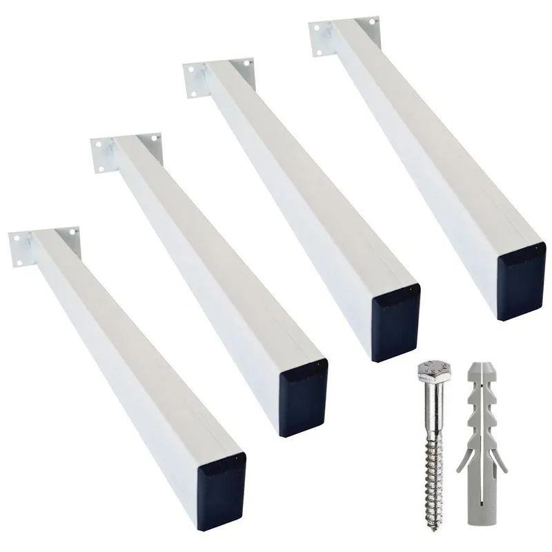 Suporte Para Pia Mão Francesa 50cm - 4un + Kit Parafusos