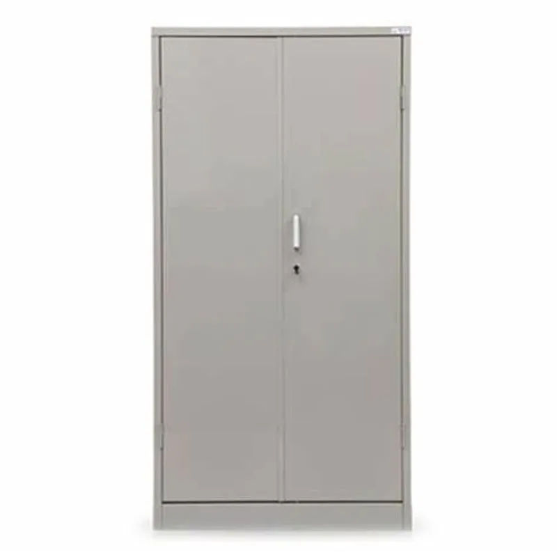 Armário De Aço 2 Portas Com Prateleira 1,50 c/ Chaves Cinza