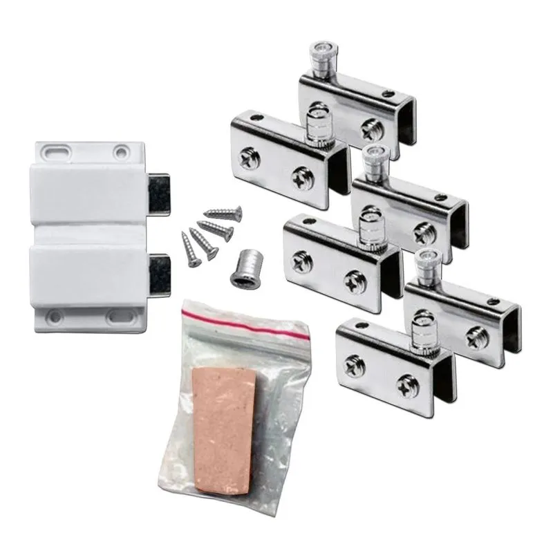 Kit Rack Duplo 2 Pares Fecho Magnético Branco Contra Escovad