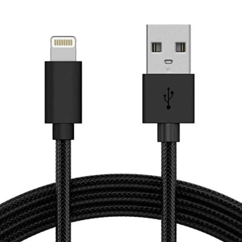 Cabo Dados Usb Turbo Preto Para Iphone 5
