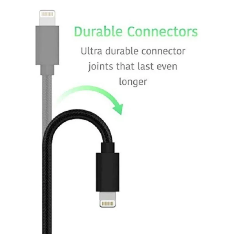 Cabo Usb Reforçado Nylon Para Iphone 11