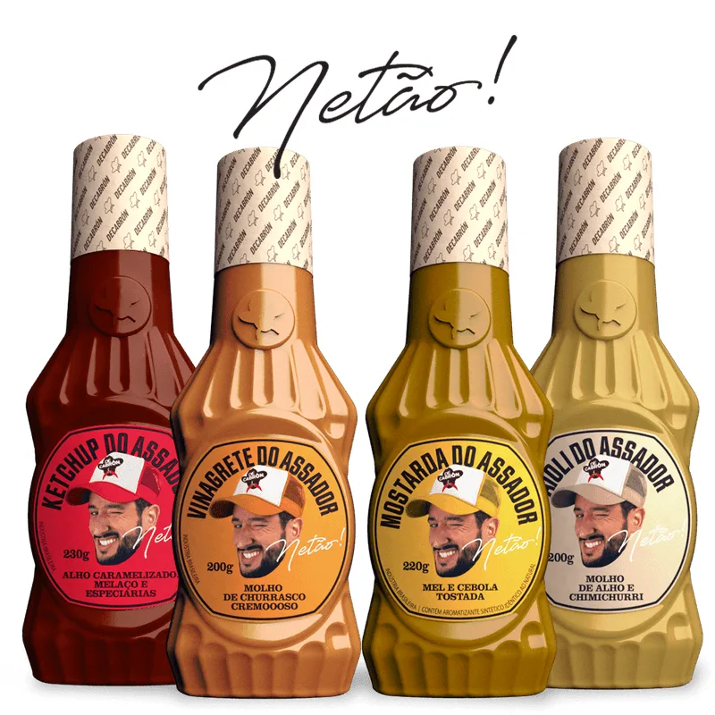 Quarteto Do Assador - Linha De Molhos Especiais Netão Bom Beef