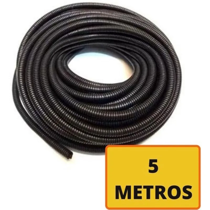 5 Mts Conduite Automotivo Espaguete Corrugado 4,5mm 3/16