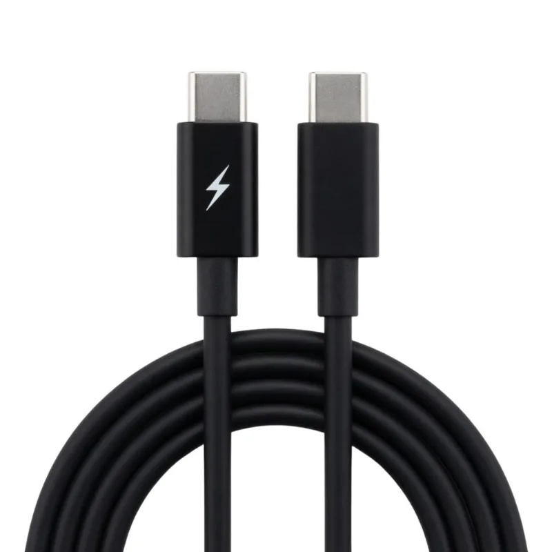 Fio Reforçado USB Tipo C Turbo 1 Metro Preto Uso Diário Top