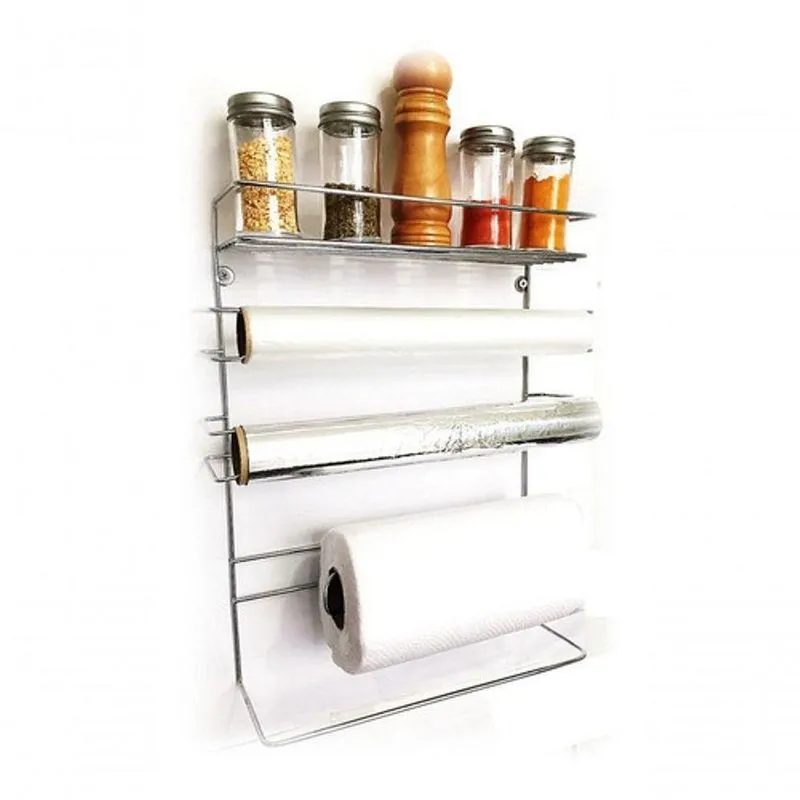Organizador Cozinha Porta Rolos Papel Toalha