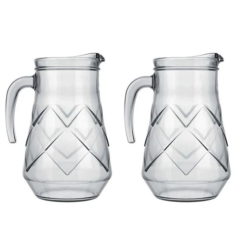 Jogo 2 Jarras De Vidro Água E Sucos Maracatu 1500ml - Nadir