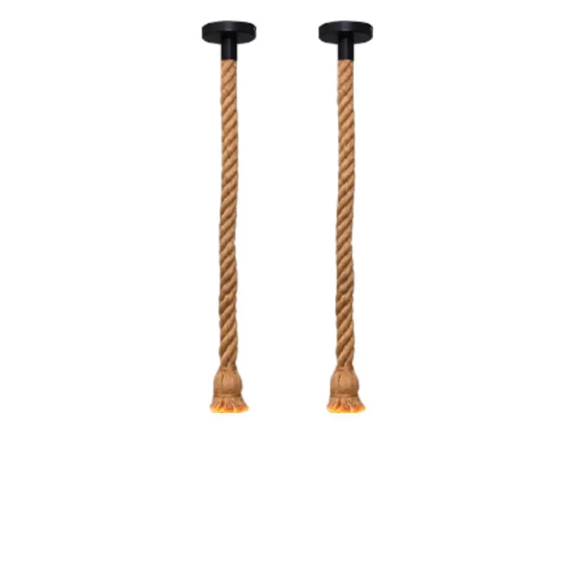 Kit 2 Pendentes Lustre Luminária Vintage Corda Sisal Retro