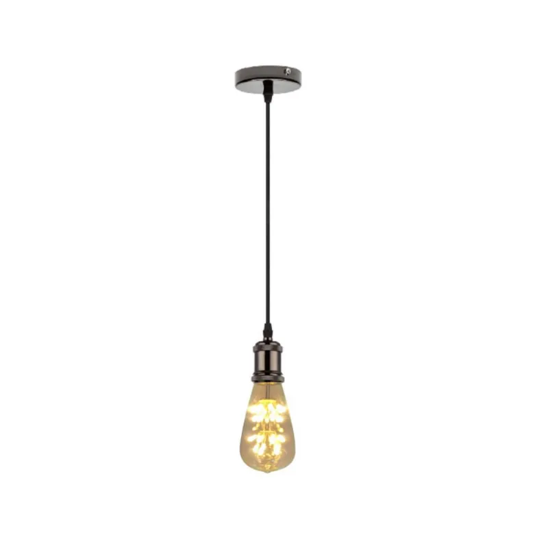Pendente Retro Soquete Bocal E27 Com Lâmpada Vintage Pêra