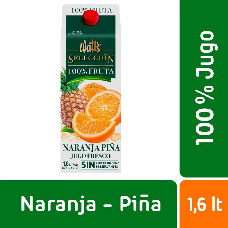 Jugo Fresco Watt's Naranja Piña 1.6L