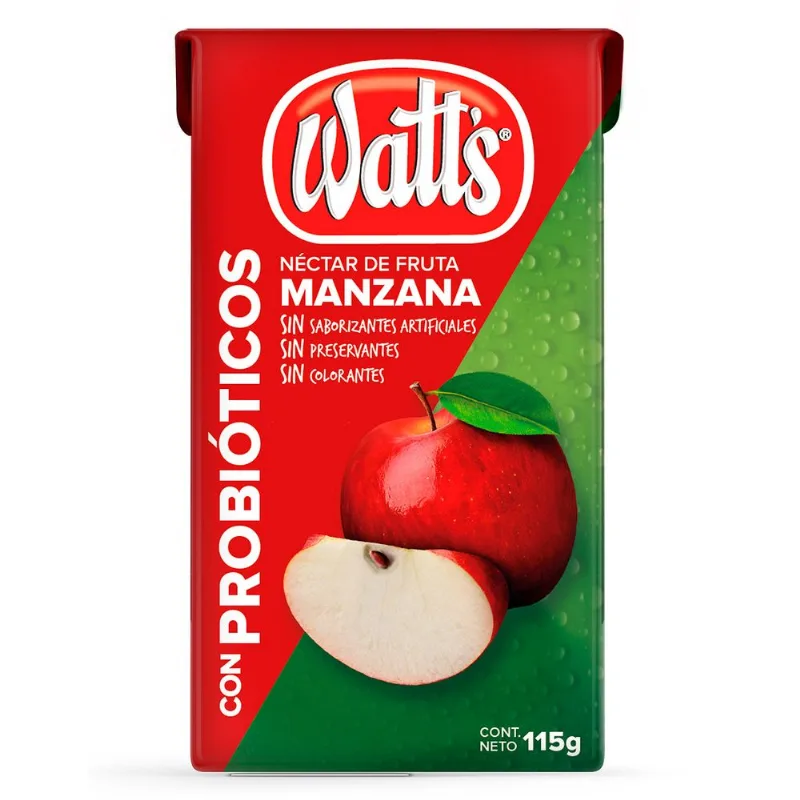 Néctar con Probióticos Watt's Manzana 115 ml