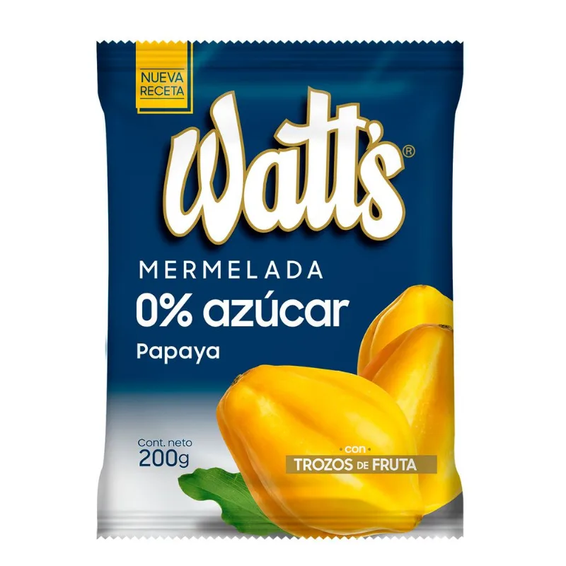 Mermelada Watt's sin Azúcar Papaya 200 g Mermelada Watts sin Azúcar Papaya 200 g