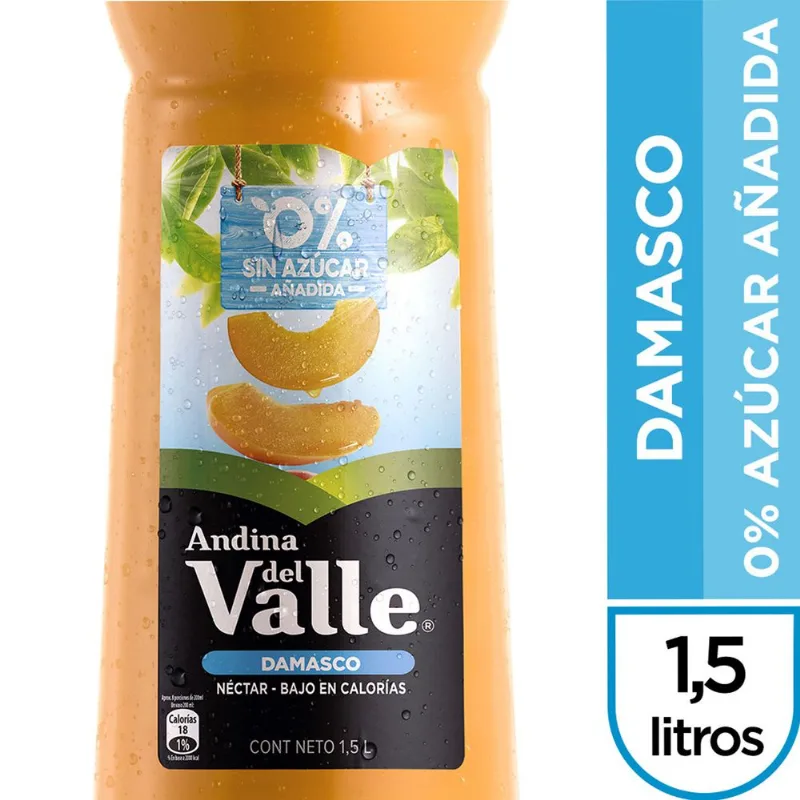 Néctar Andina Damasco 0% Azúcar Añadida 1.5 L