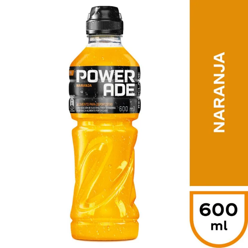Bebida Isotónica Powerade Naranja 600 cc