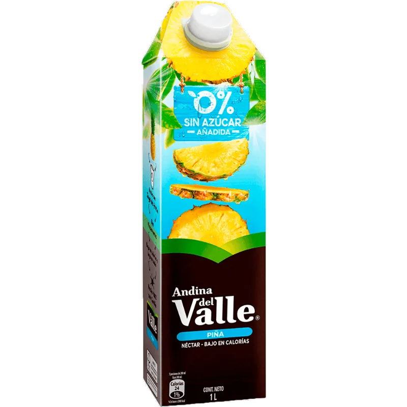Néctar Andina Piña 0% Azúcar Añadida 1 L