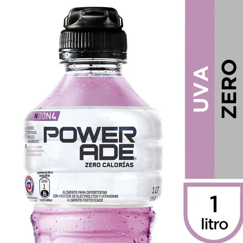 Bebida Isotónica Powerade Zero Sabor Uva 1 L