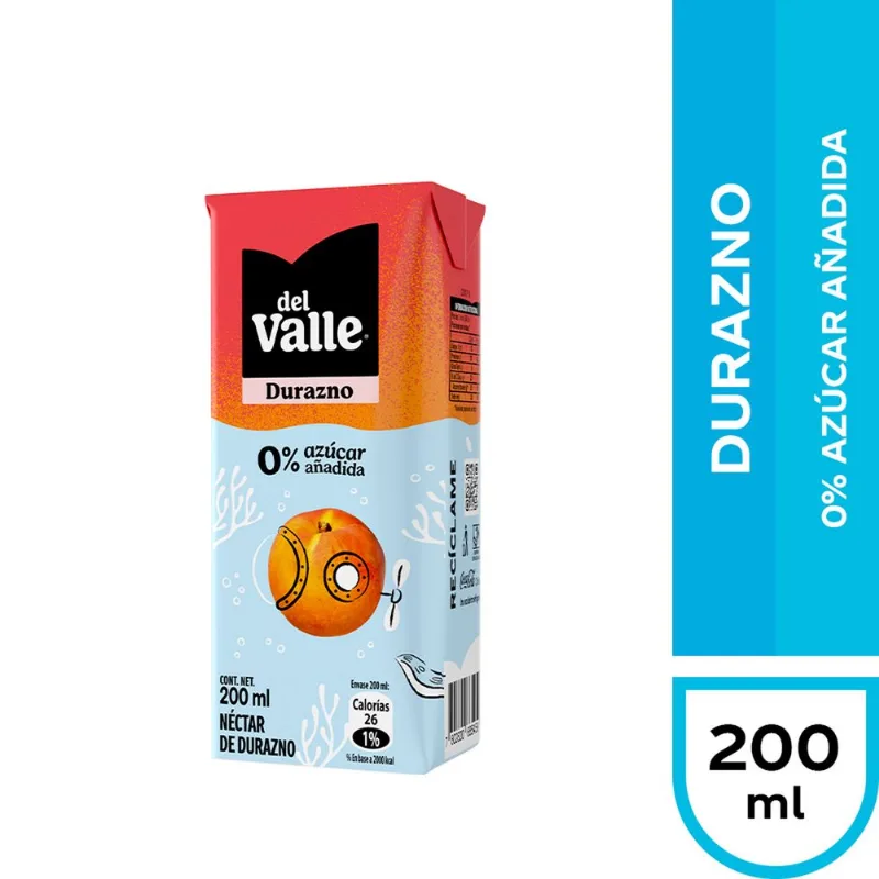 Néctar Durazno 0% Azúcar Añadida 200 ml