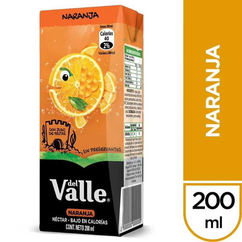 Néctar del Valle Naranja 200 ml