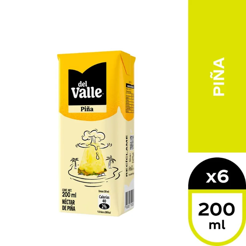 Pack 6 un. Néctar Piña 200 ml