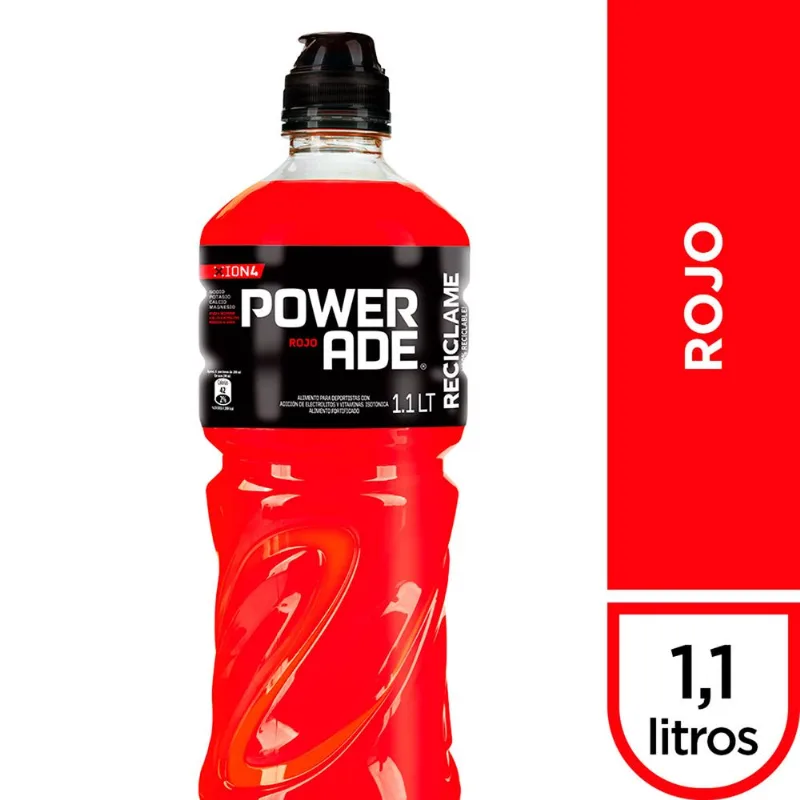 Bebida Isotónica Powerade Rojo 1 L