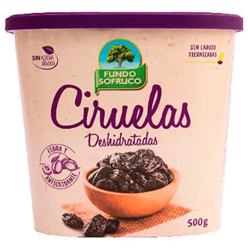 Ciruelas Deshidratadas Pote 500 g
