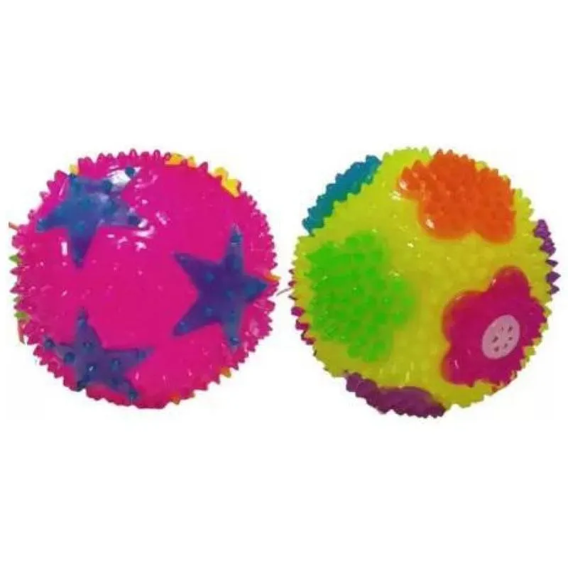 Kit 2 Bolas De Luz Com Som Fidget Toys Cores Sortidas