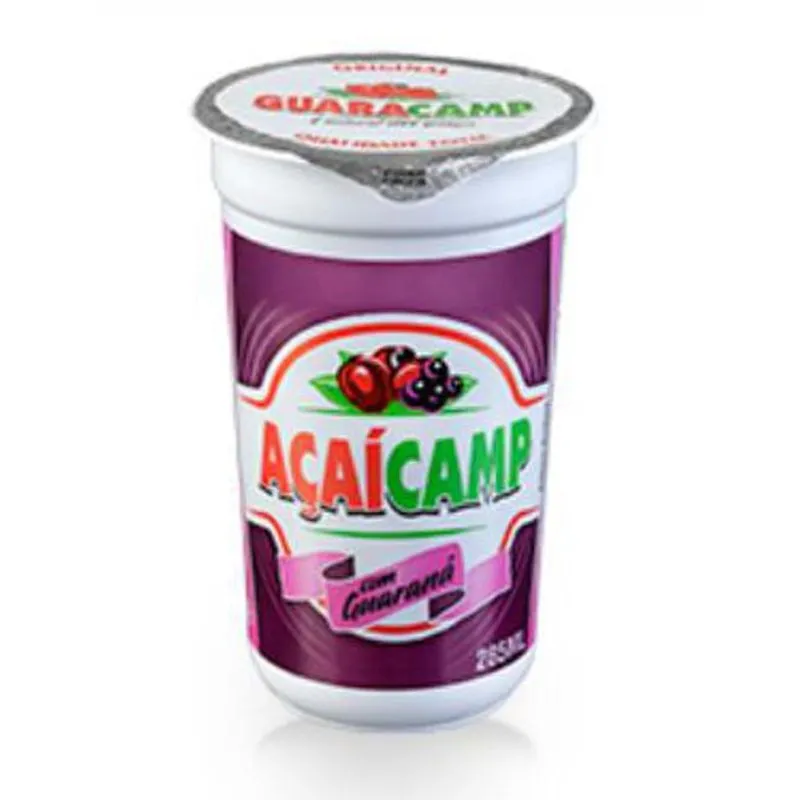Caixa Açai Com Guaraná Com 24 Copos De 285ml Guaracamp