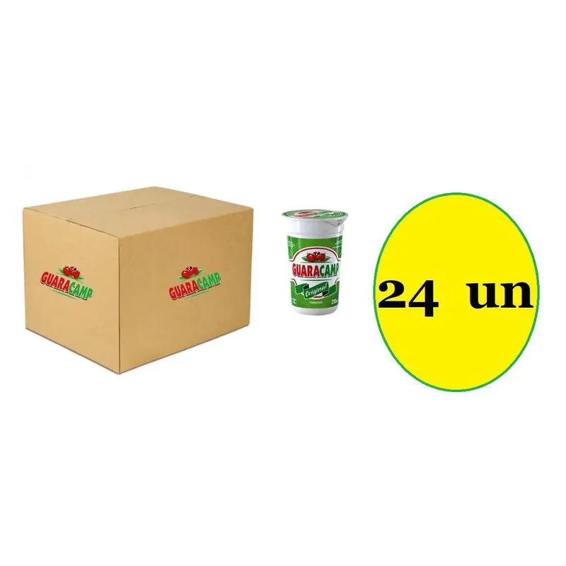 Caixa Com 24 Copos De Refresco Guaraná Natural Guaracamp