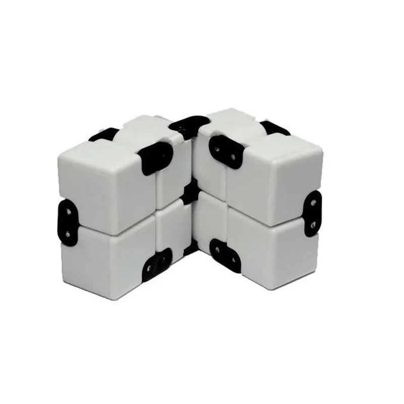 Cubo Infinito Branco Fidget Toy Antistress Brinquedo